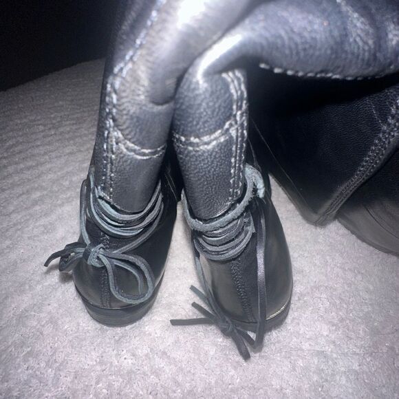 Steve Madden | Knee High Black Leather Boots Sz 5.5 - Picture 4 of 6
